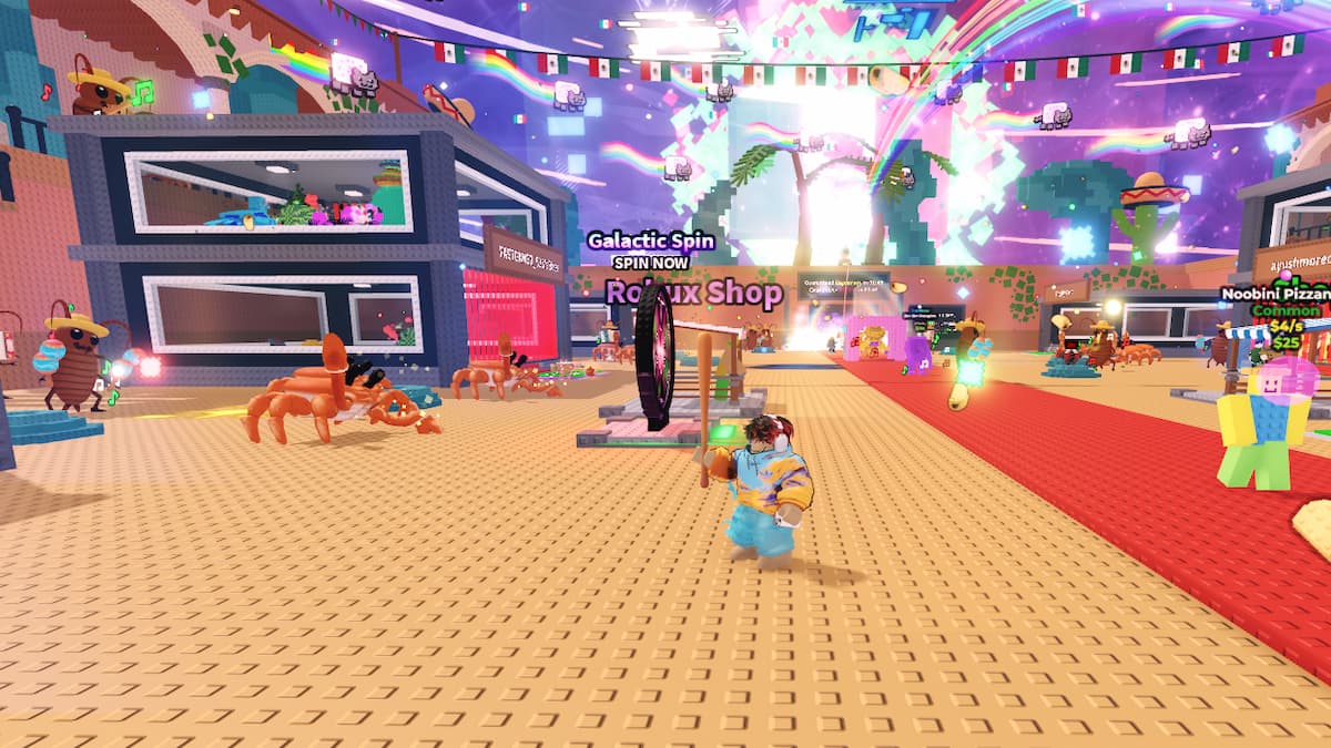 A player standing in Mexican Event