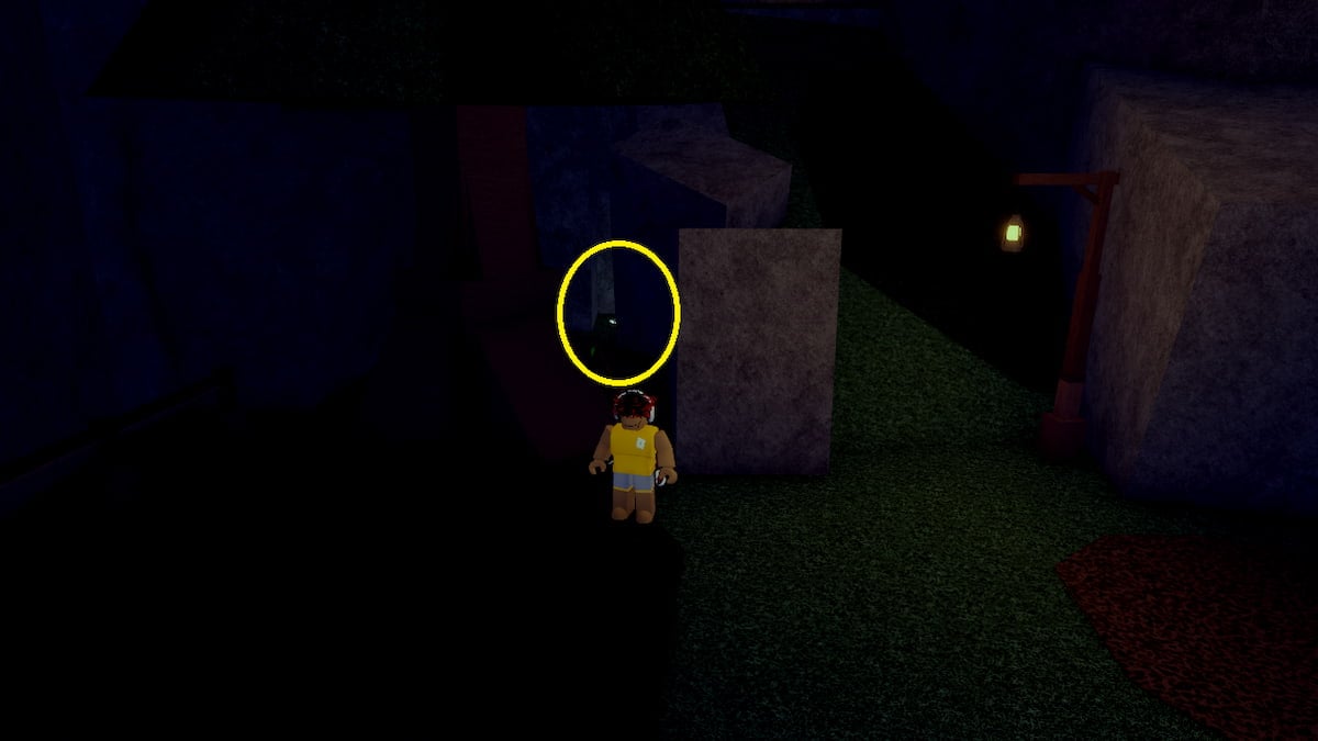 A player next to a Keystone