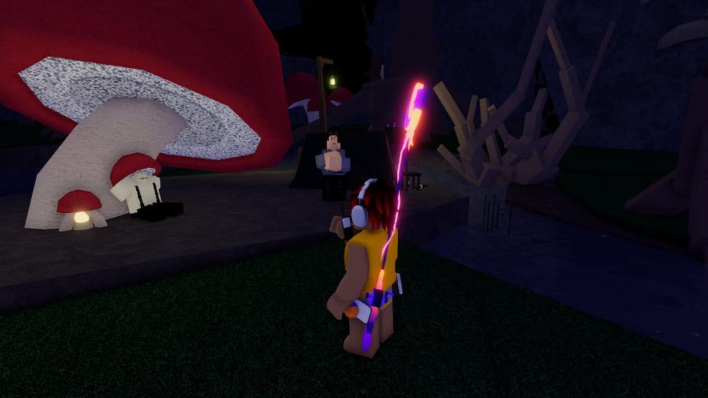 The Player standing next to the Owen NPC