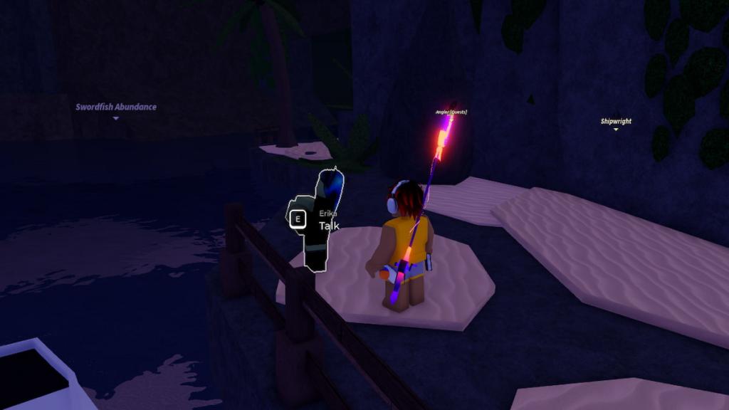 The Erika NPC in Fisch