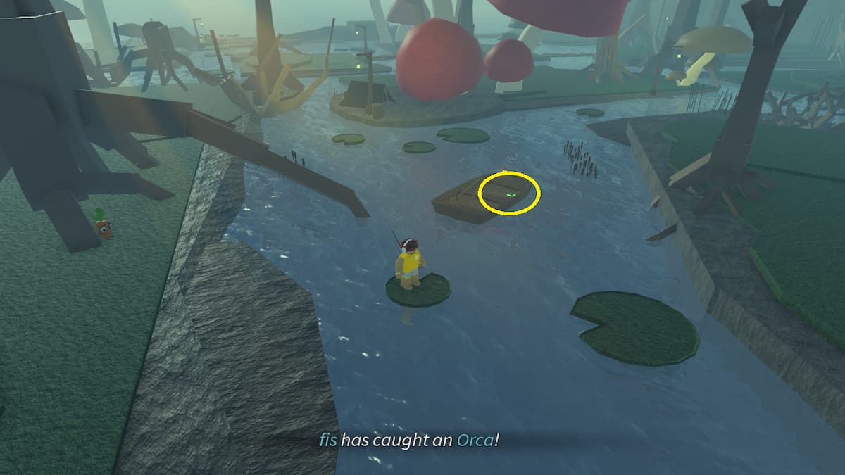 A player standing near a Keystone