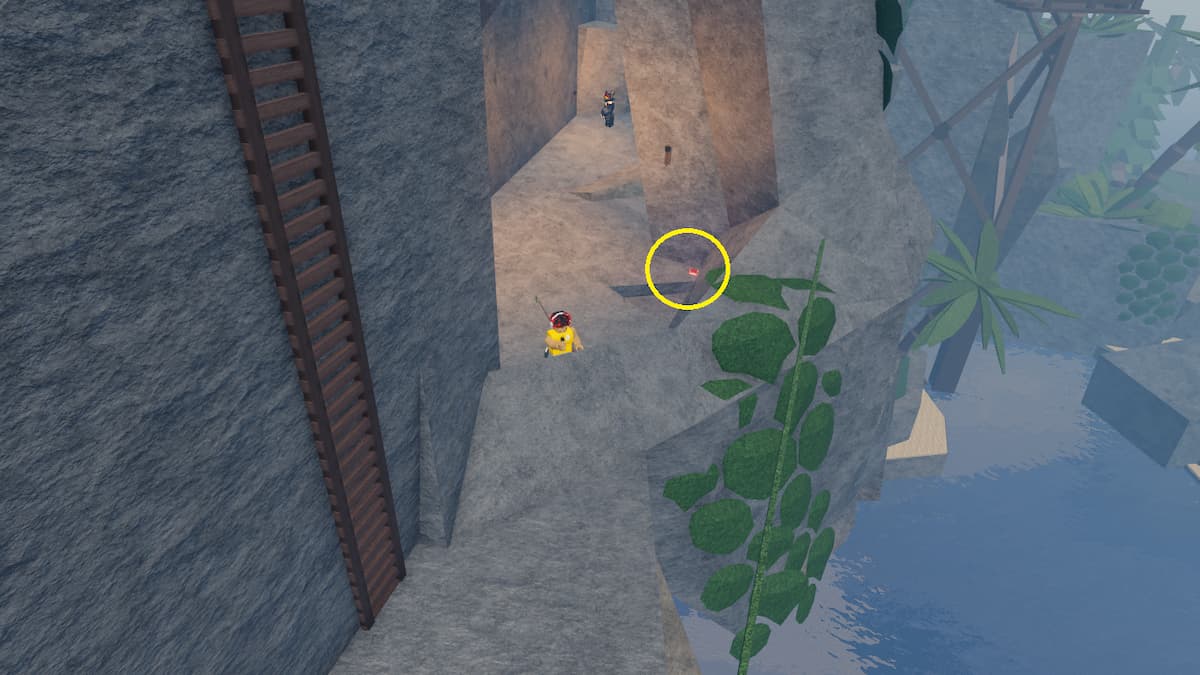 A player standing near a Keystone