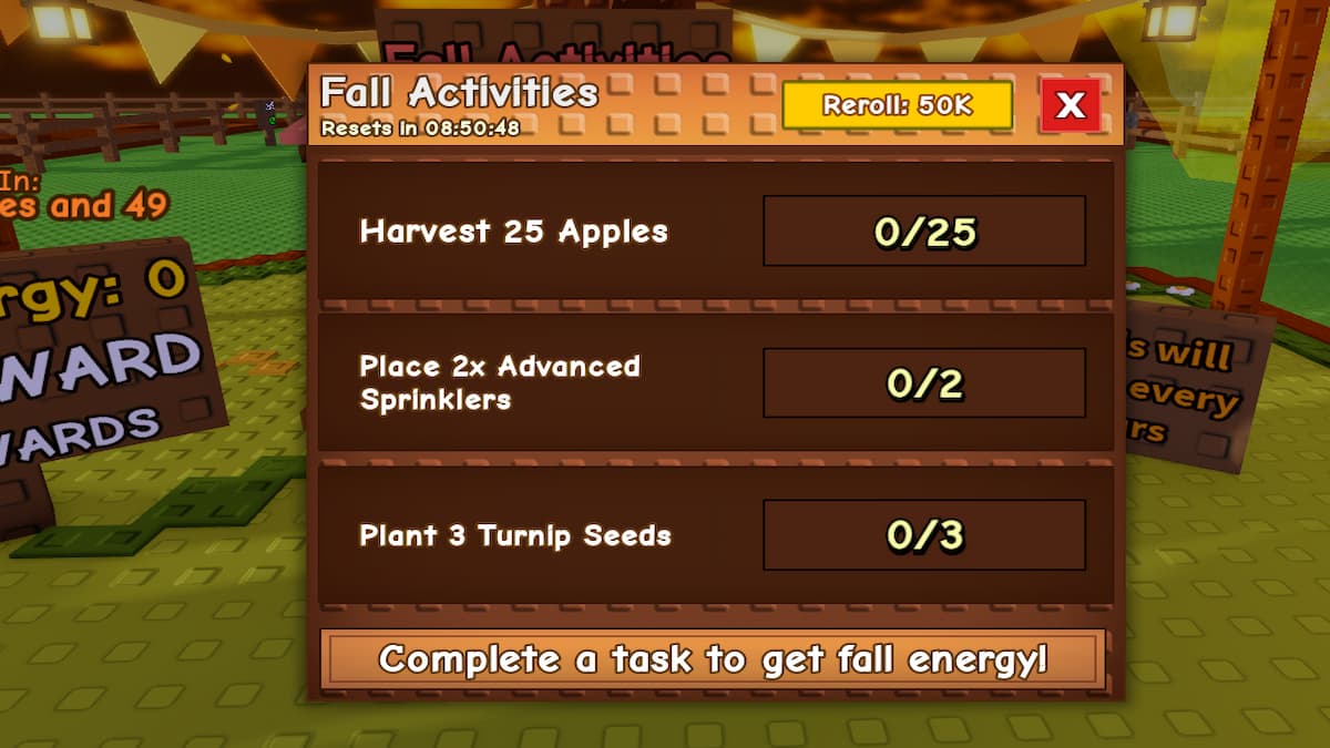 The Fall Energy Activities