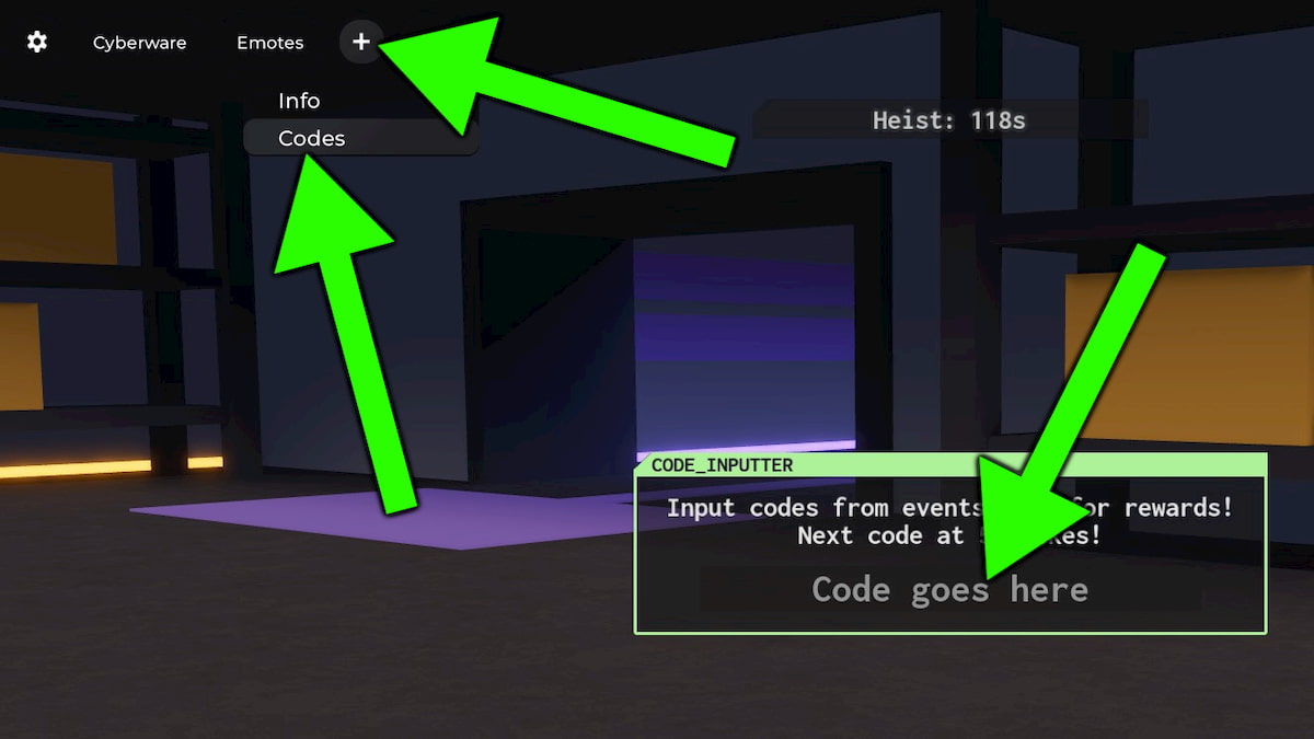 How to redeem Cyberpunking codes.