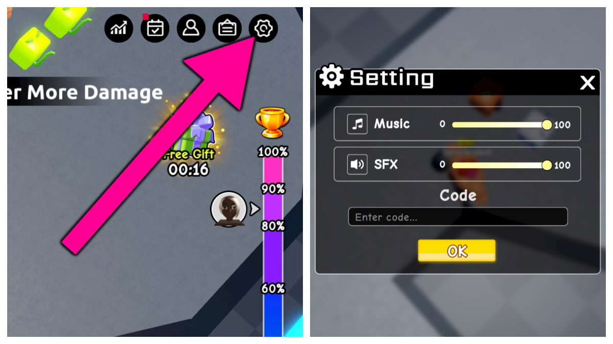 How to redeem Punch Wall codes.