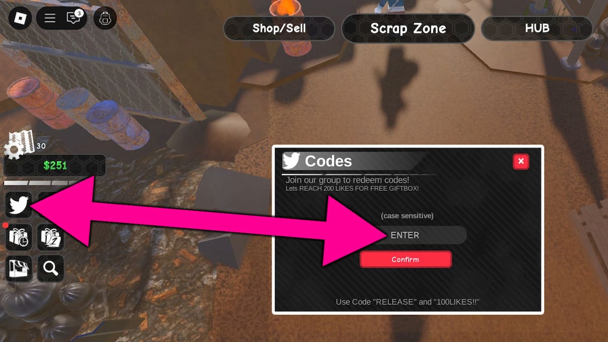 How to redeem Scrap It codes.