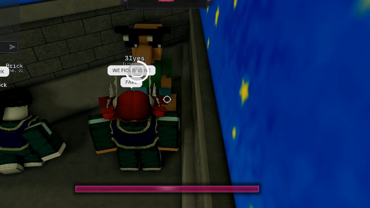 A peabert hiding in a corner