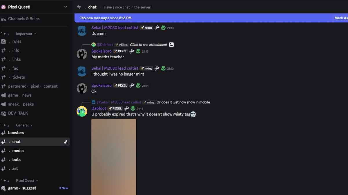 The Pixel Quest Discord