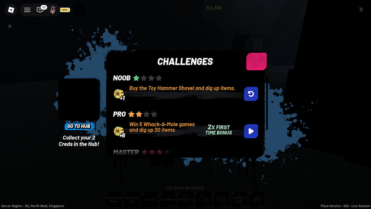 Roblox Dig The Takeover Challenges