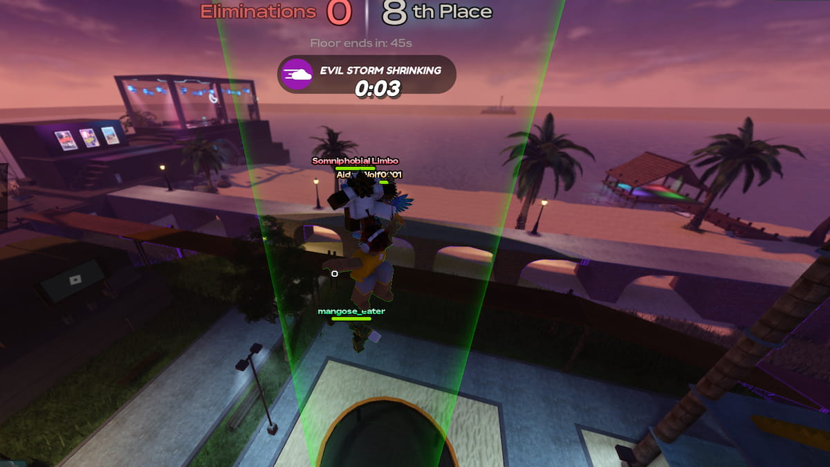 A player flying in roblox