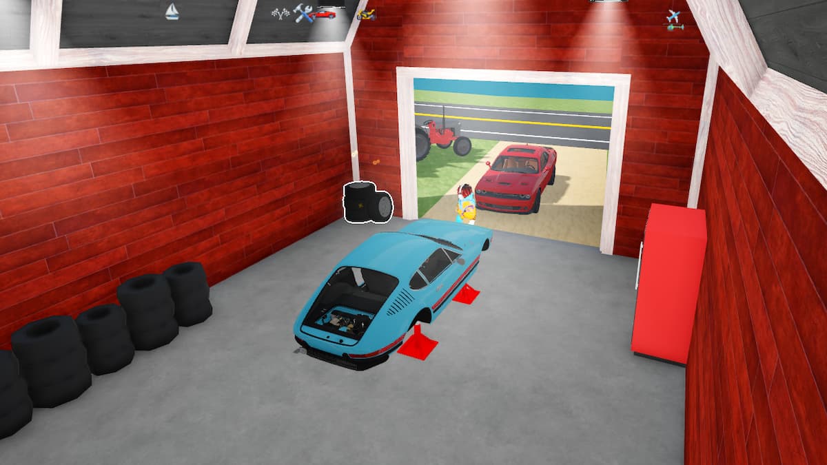 A Set of Wheels in Barn