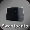 Adios Sweatpants Black Pants in the Hit The Thrift Roblox experience