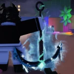 Anchor weapon in the Hunty Zombie Roblox experience