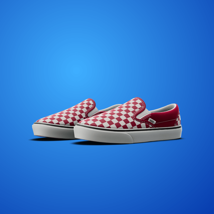 Vans Classic Slip-On Checkerboard ‘Chili Pepper’ shoes