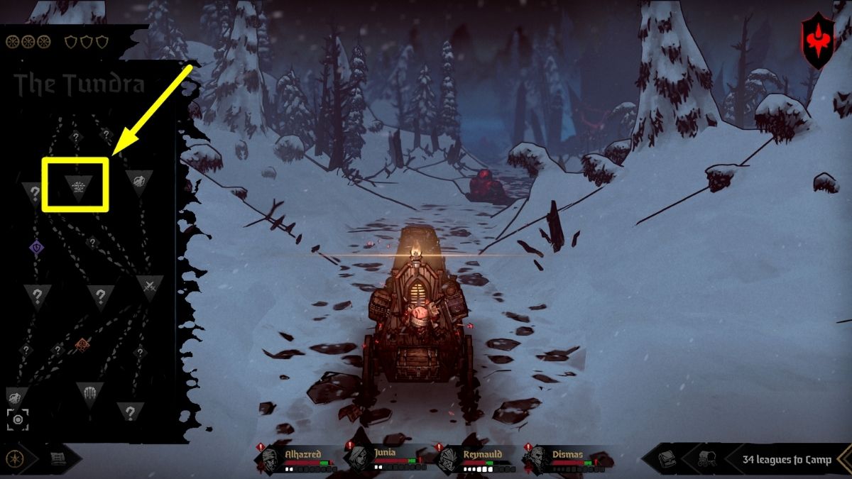 Churgion boss location in Darkest Dungeon 2