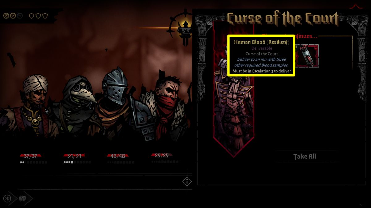Darkest Dungeon 2 curse of the court quest walkthrough
