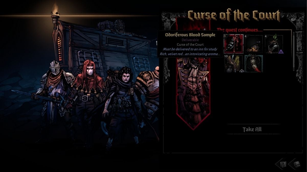 Blood sample from the underground in Darkest Dungeon 2