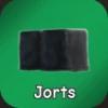 DENMX Jorts Black Pants in the Hit The Thrift Roblox experience