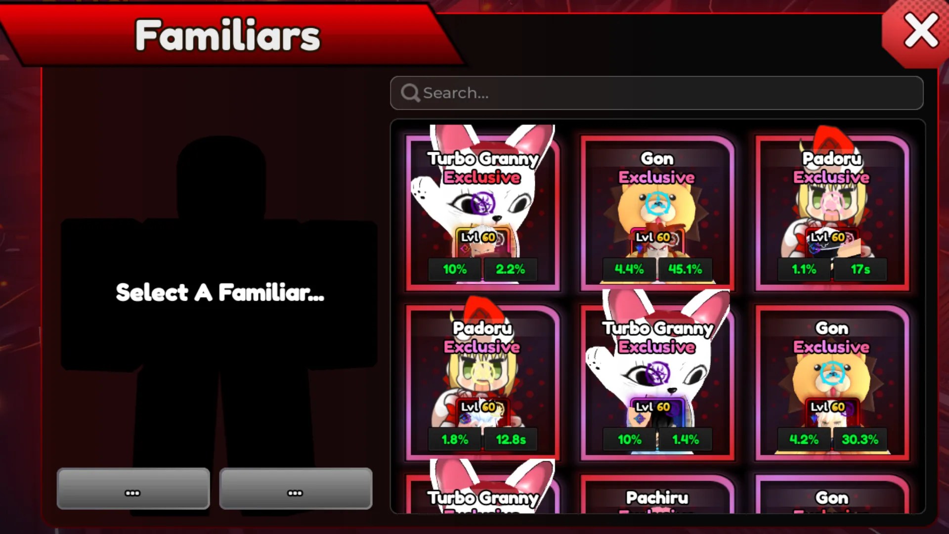 How to get and equip familiars in Anime Vanguards