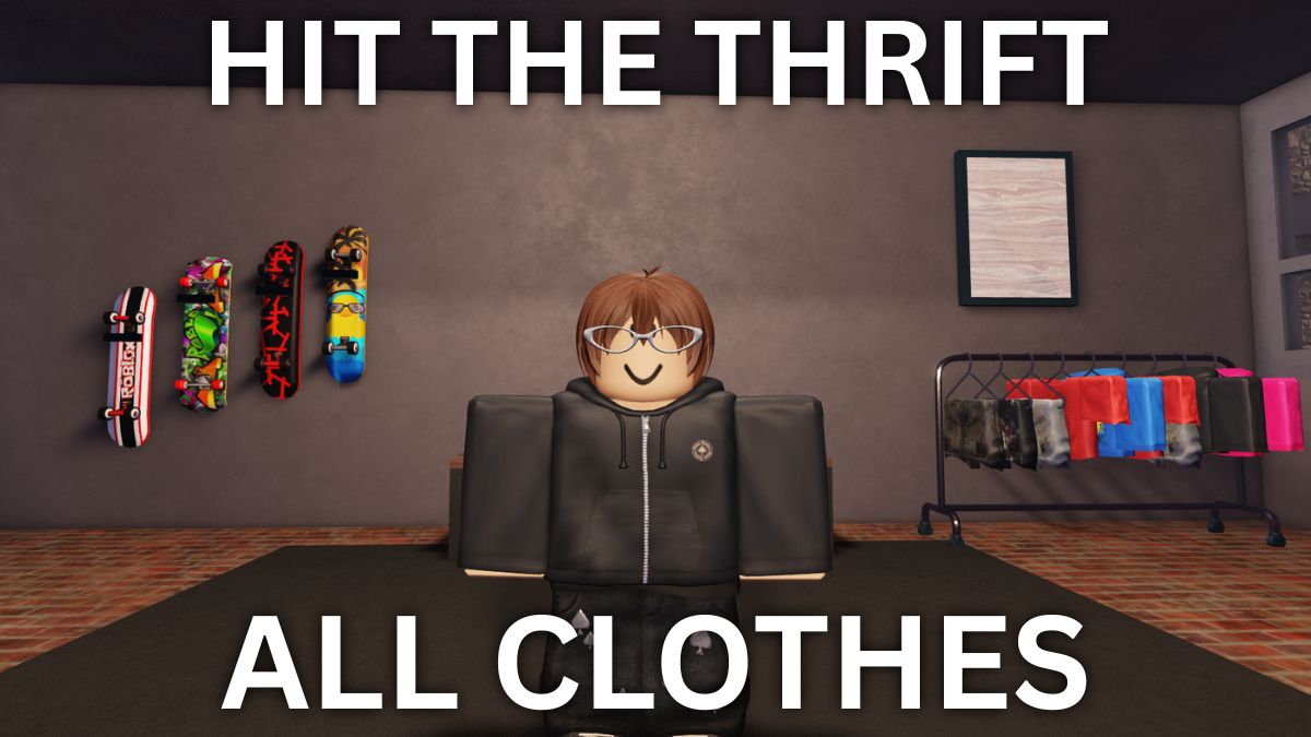 All clothes items in Hit The Thrift Roblox experience