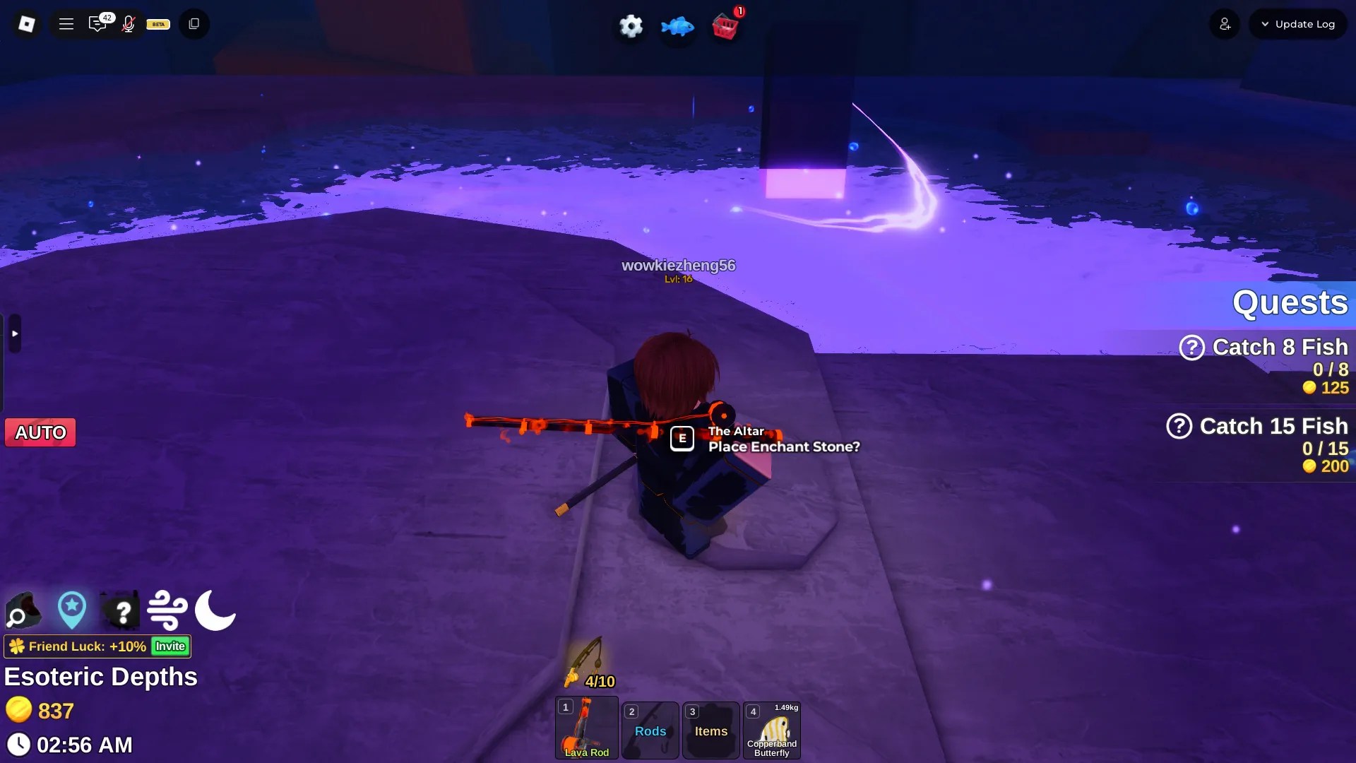How to enchant a rod in the Fish It Roblox experience