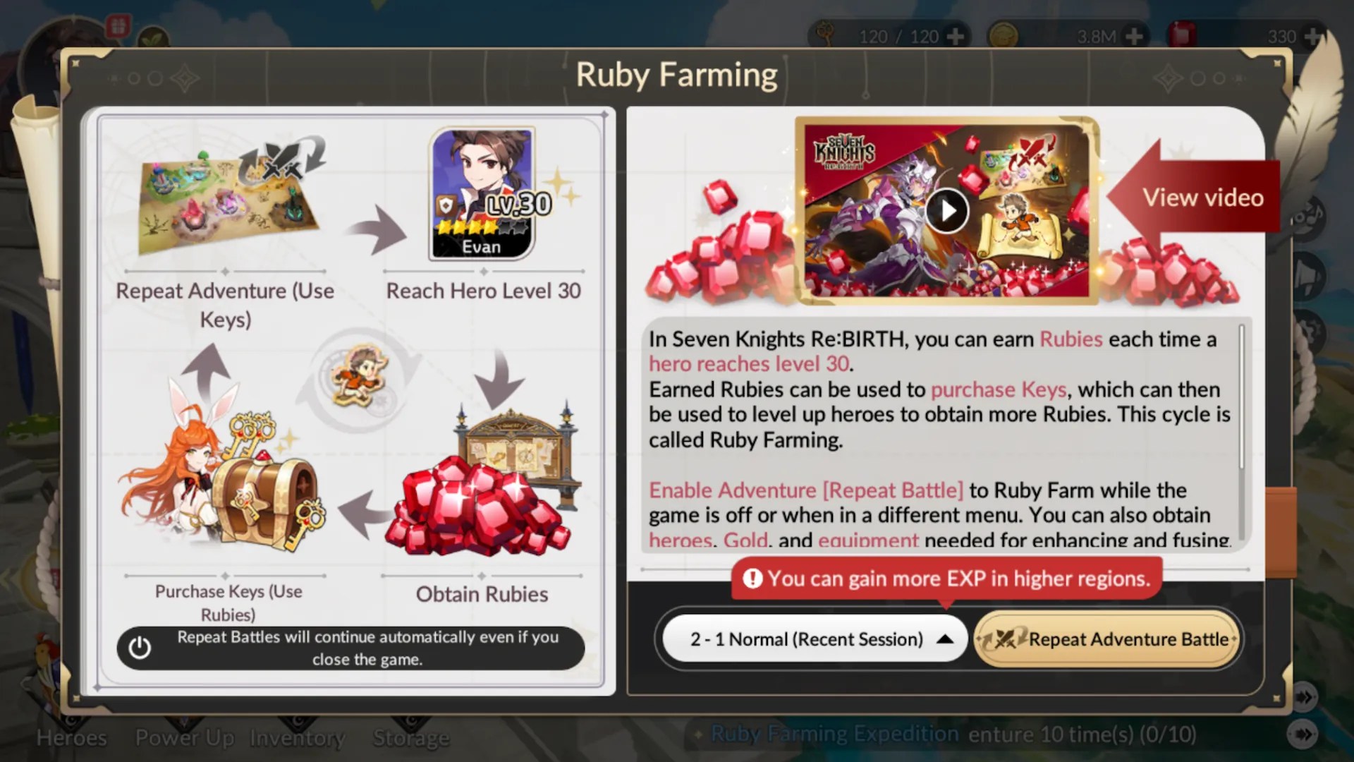 How to farm rubies in Seven Knights ReBIRTH