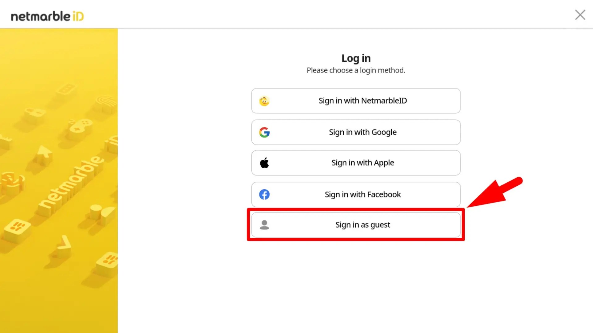 How to login as guest in Seven Knights ReBIRTH