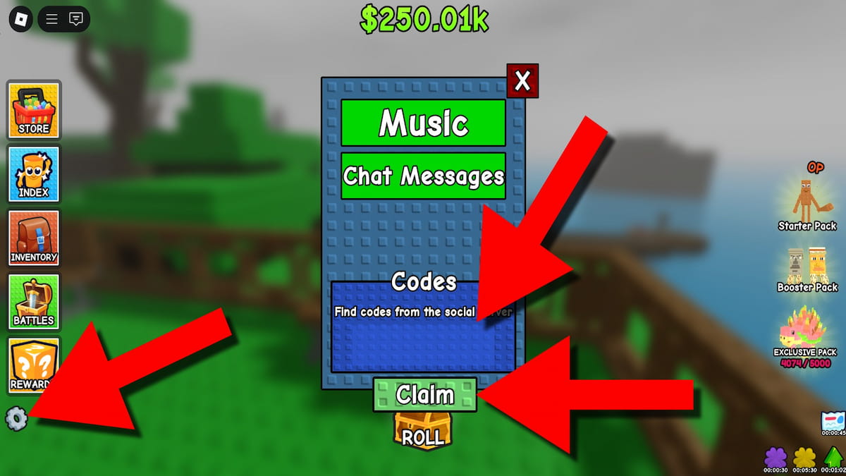 How to redeem Brainrot Case Opening codes