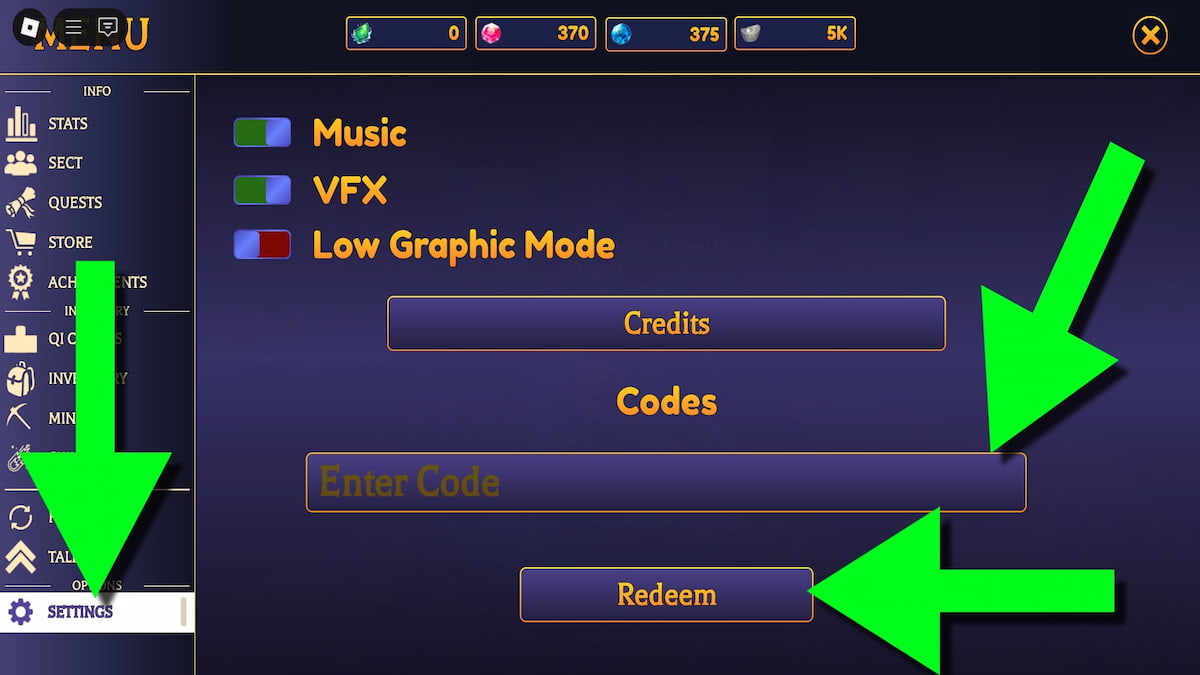 How to redeem Reborn Cultivation codes