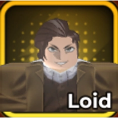 Loid unit from Anime Crusaders Roblox experience.