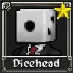Megabonk character icon dicehead