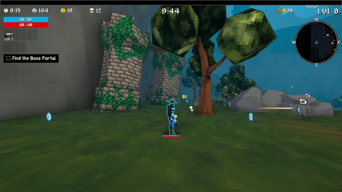 Pistol weapon in Megabonk