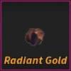 Radiant Gold ore from the Prospecting Roblox experience