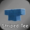 Rift Striped Tee Blue Top in the Hit The Thrift Roblox experience