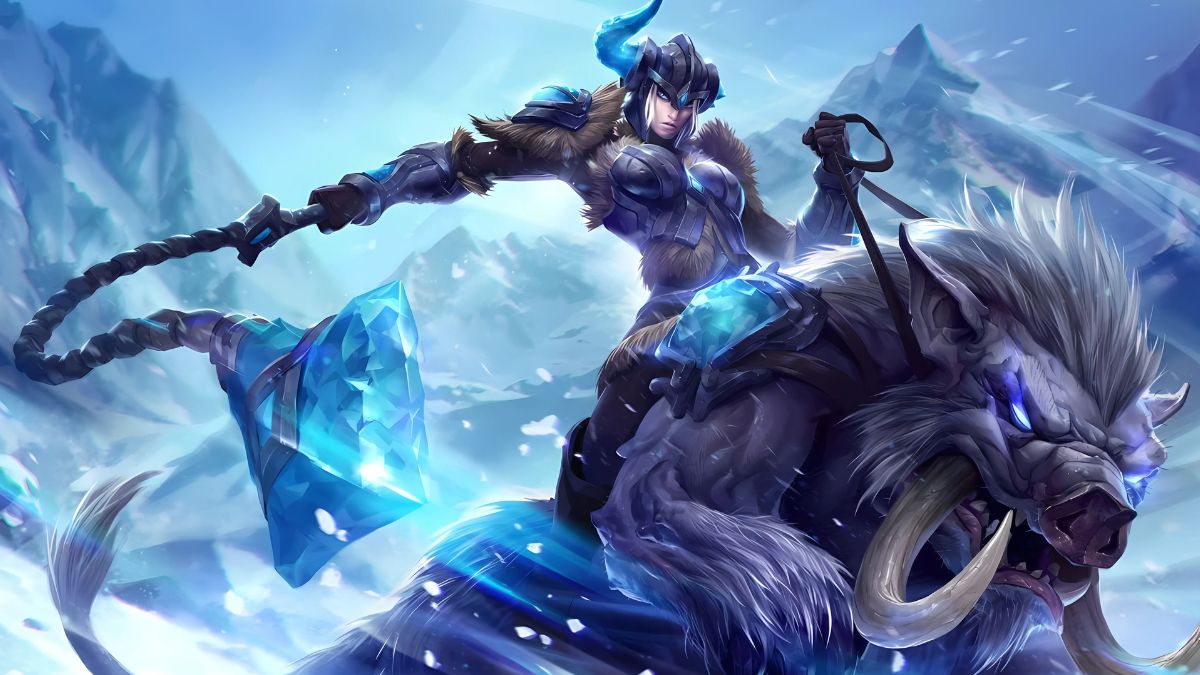 Sejuani default skin splash art from League of Legends
