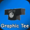 Spacey Graphic Tee Black Top in the Hit The Thrift Roblox experience