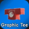 Spacey Graphic Tee Red Top in the Hit The Thrift Roblox experience
