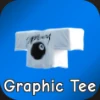 Spacey Graphic Tee White Top in the Hit The Thrift Roblox experience