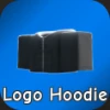 Spacey Logo Hoodie Black Top in the Hit The Thrift Roblox experience
