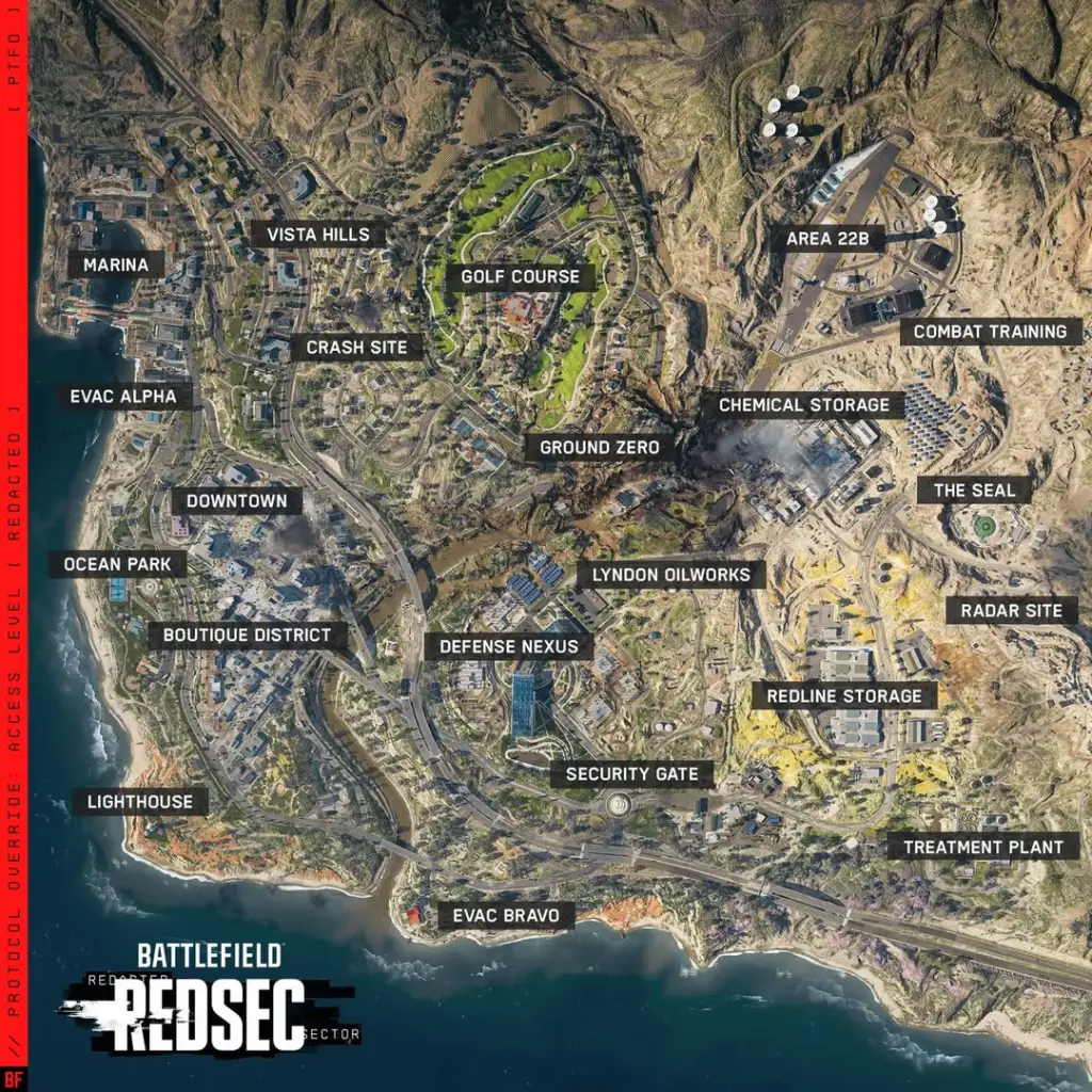 Cod Map Red State Battlefield RedSec Map POIs Guide - Best Drop Spots & Vehicles