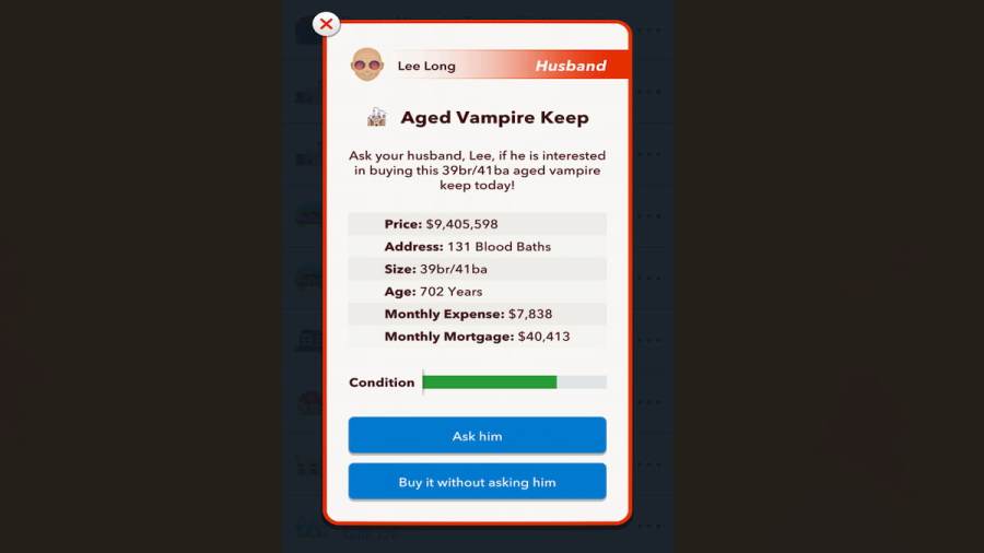 How to own a Vampire Castle, Keep, or Estate in
