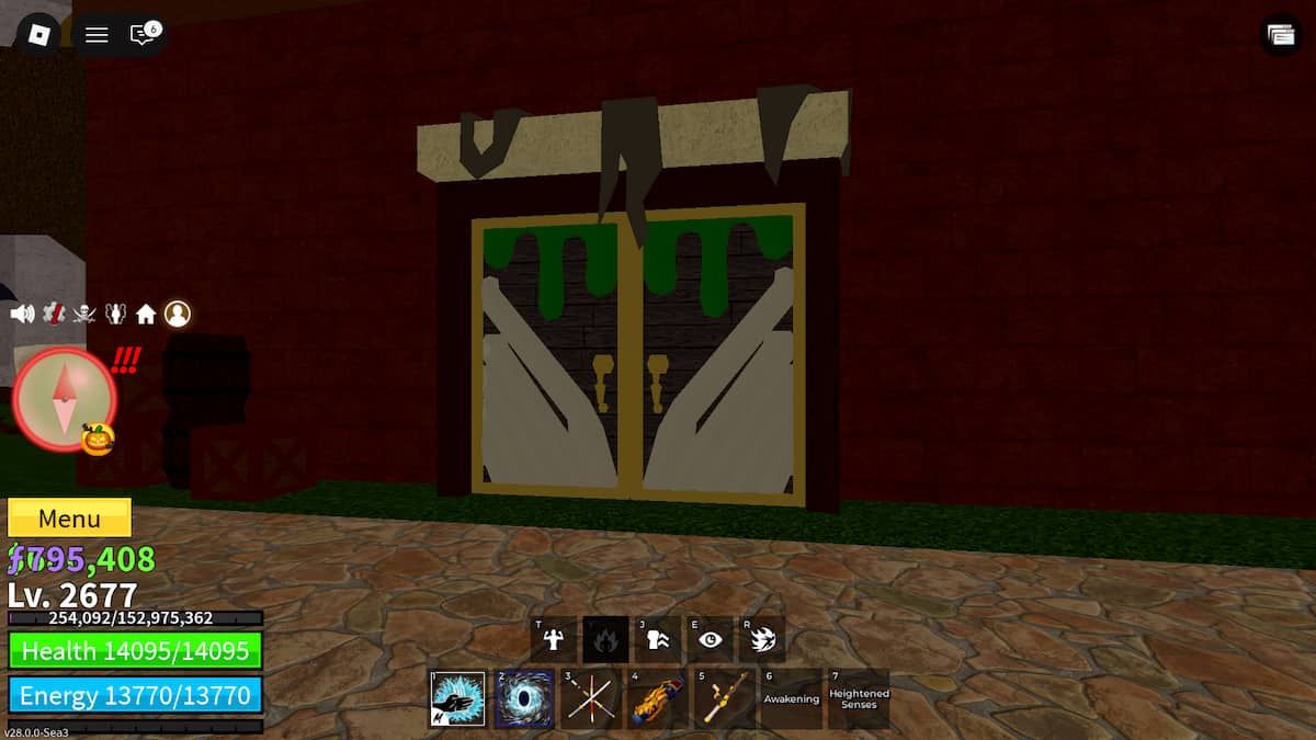 Blox Fruits Trick-or-Treat Door