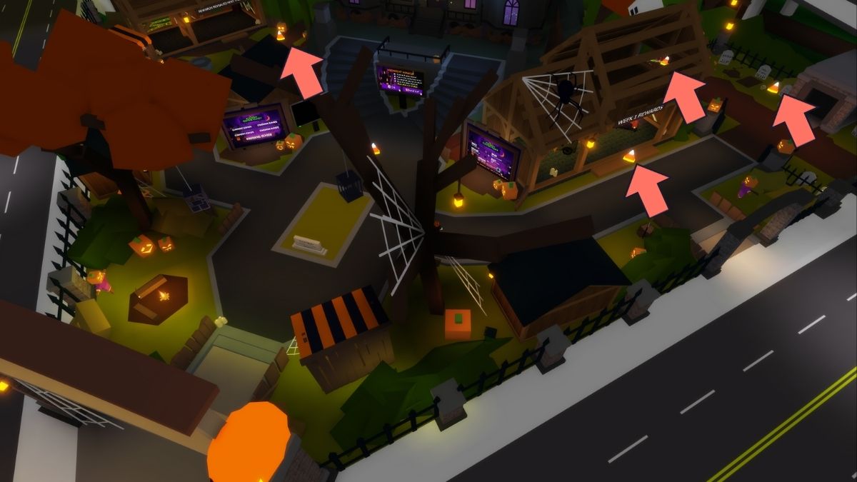 medium Difficulty candy corn locations