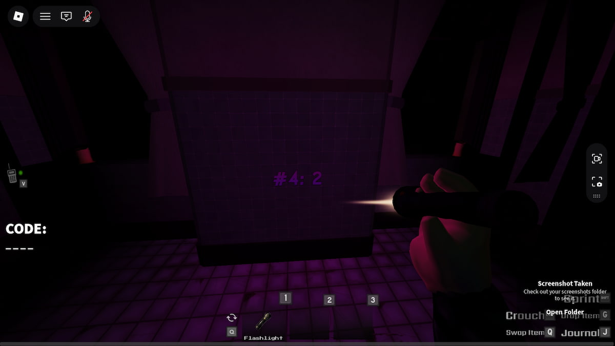 Codes location in Blair Roblox Halloween Spotlight Event