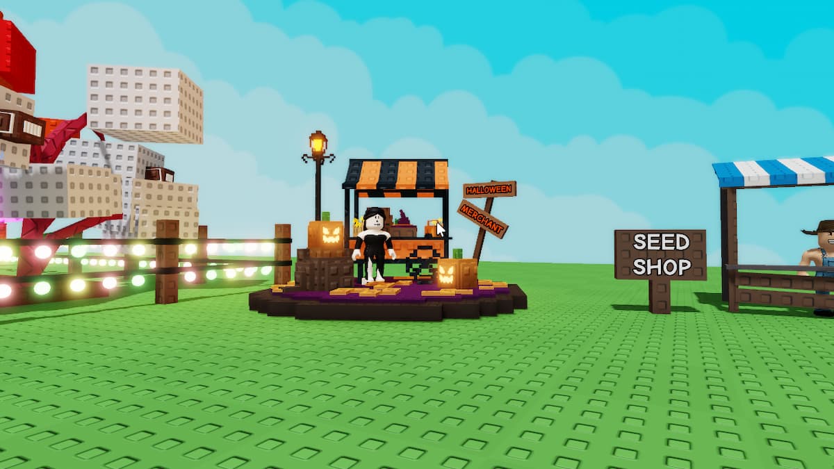 The Halloween Merchant Shop in Roblox