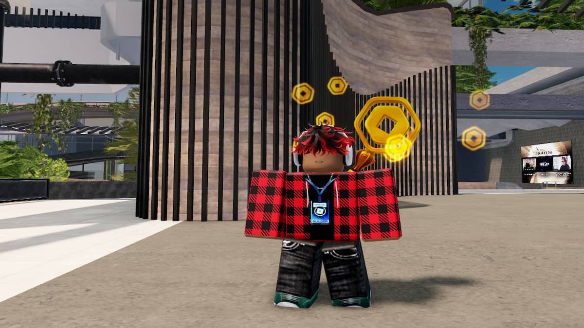 A player wearing a Builder Badge