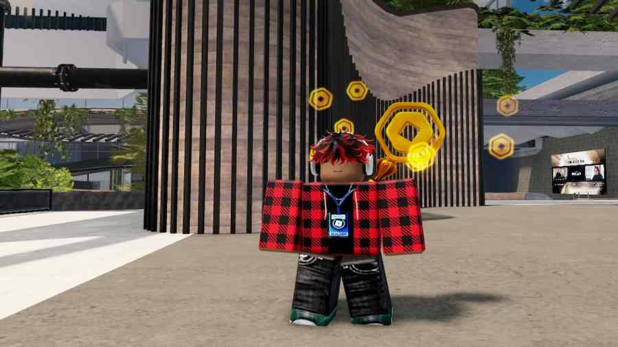 A player wearing a Builder Badge