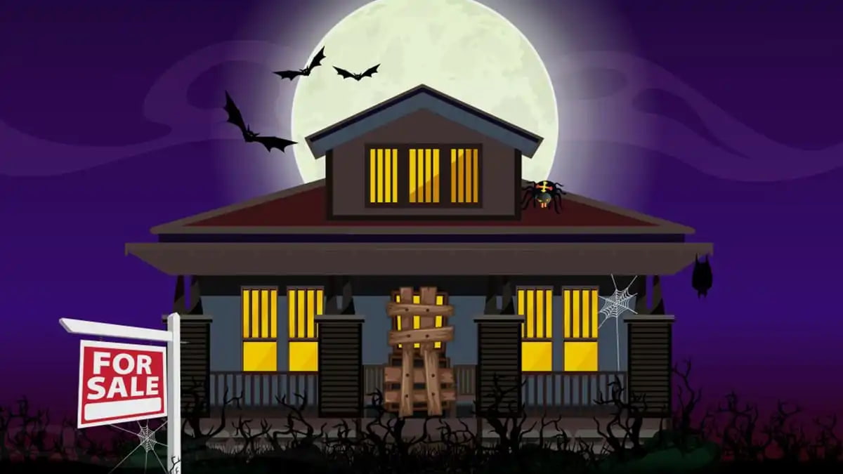 A Haunted house in BitLife