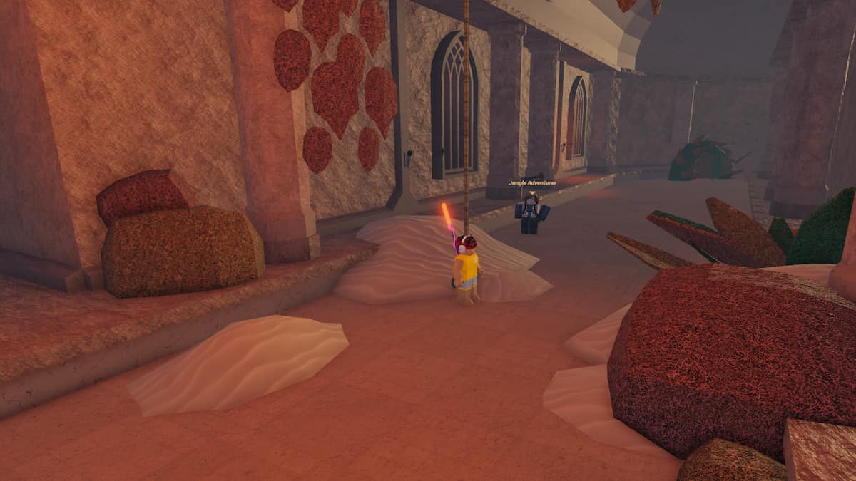 An NPC in Forgotten Temple