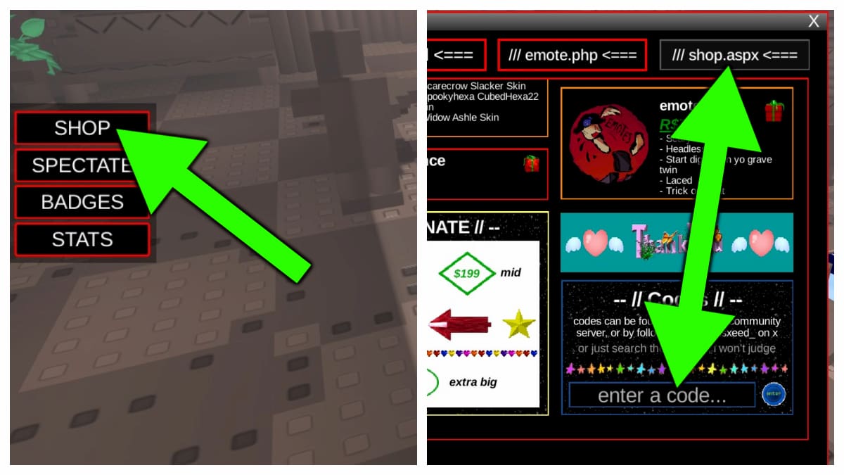 How to redeem Break in and Steal Thingz codes.